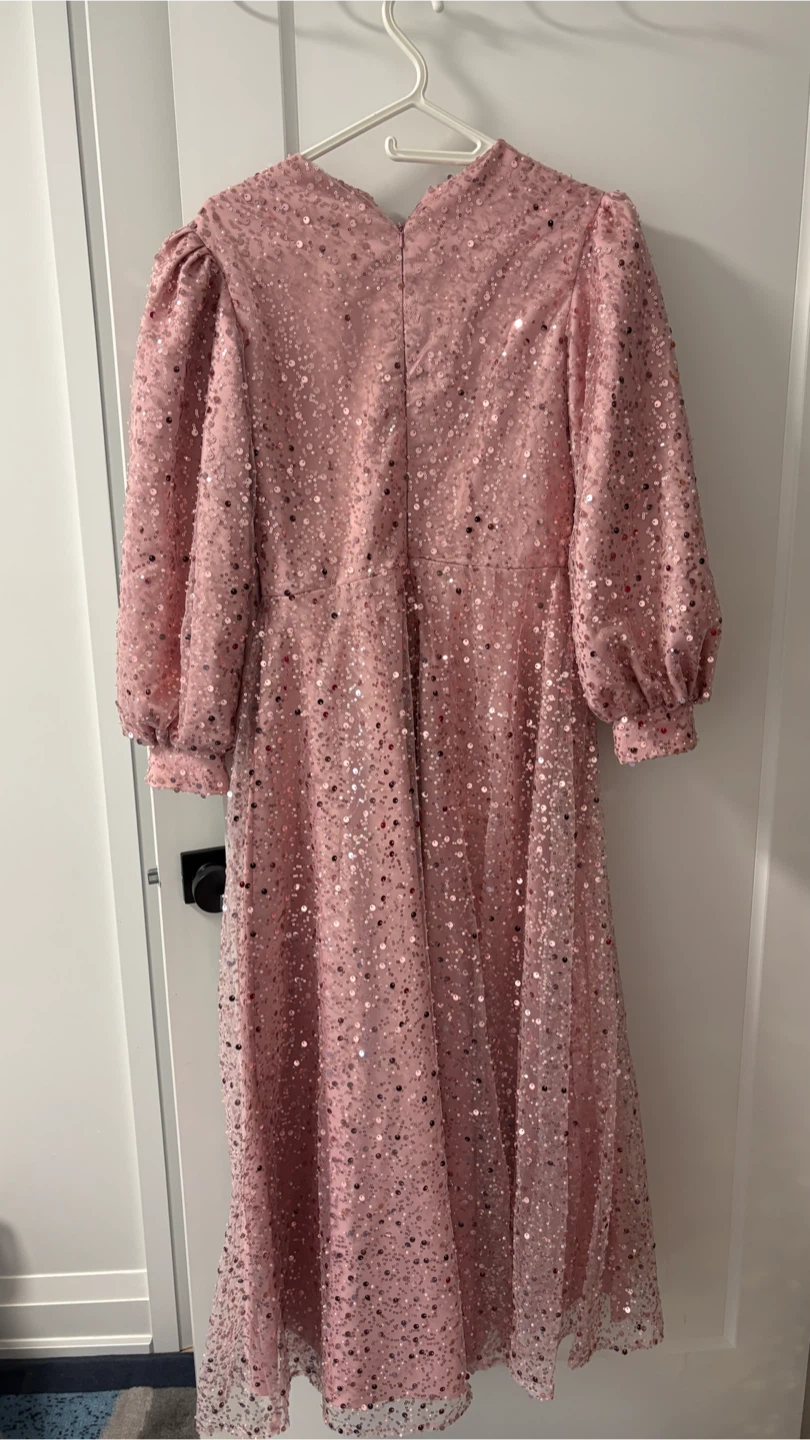 Pink sequin midi dress - photo 2