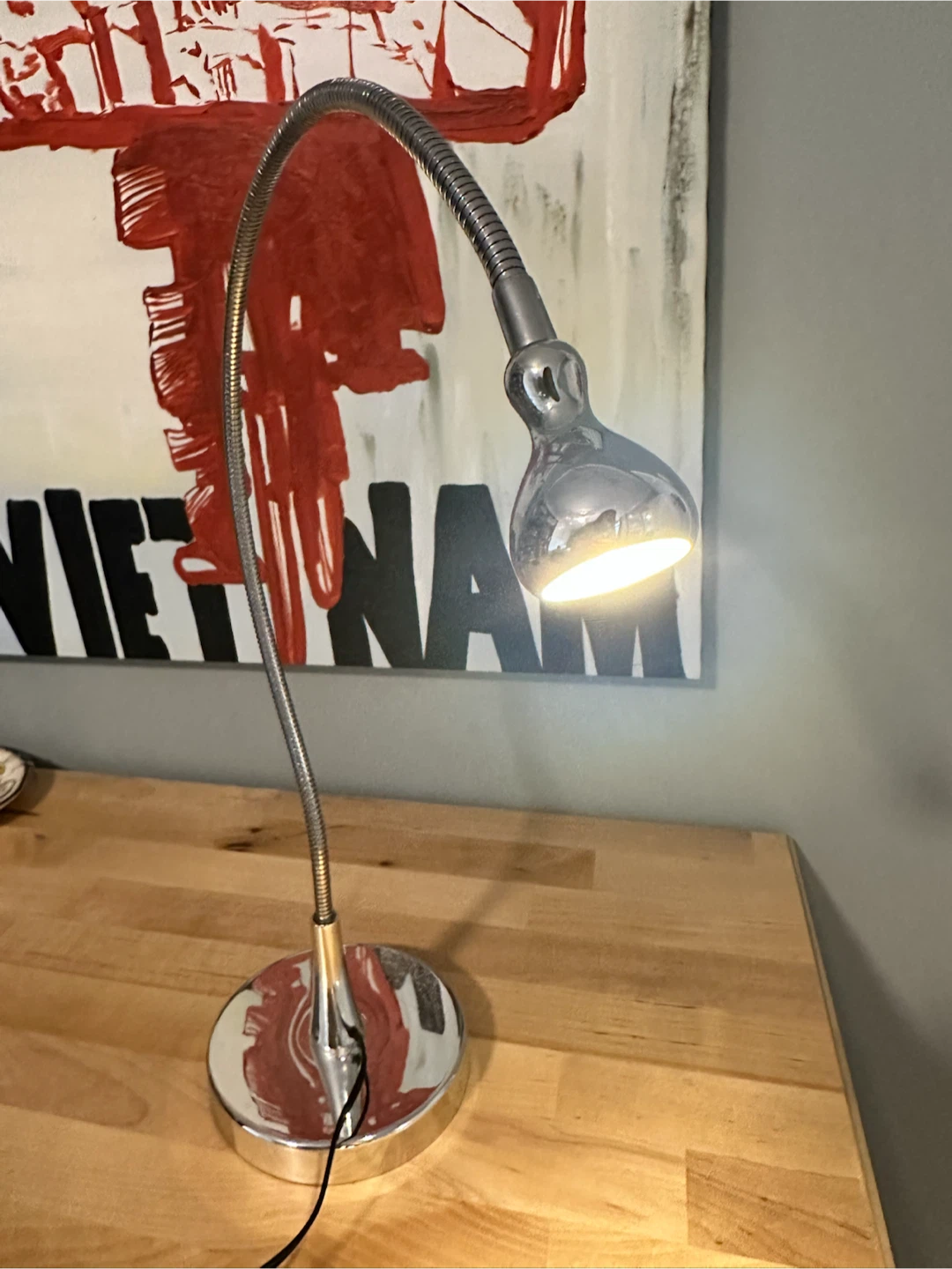 Vintage ikea Jansjo Chrome Desk Lamp - photo 3