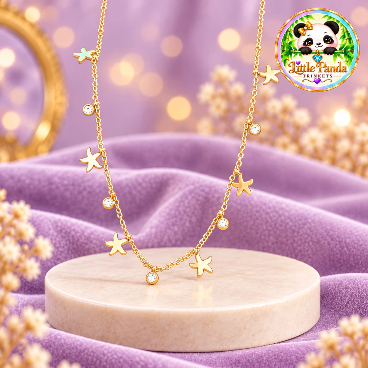Little Panda Trinkets gold-tone anti tranish jewelry