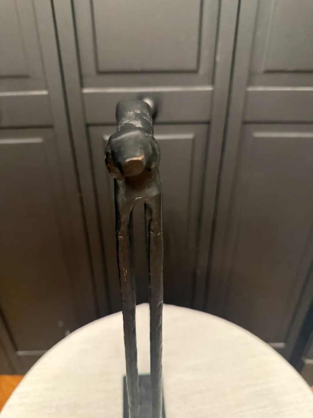 Pottery Barn Scout Dog Statue Cast Shadow Brutalist - photo 3