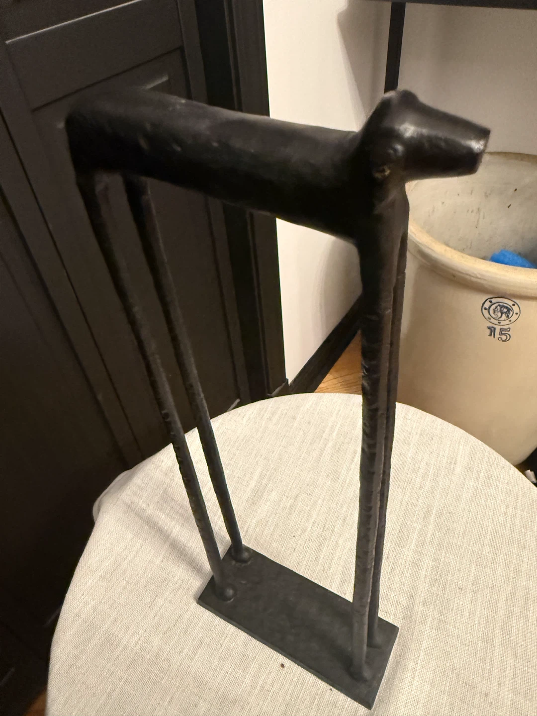 Pottery Barn Scout Dog Statue Cast Shadow Brutalist - photo 4