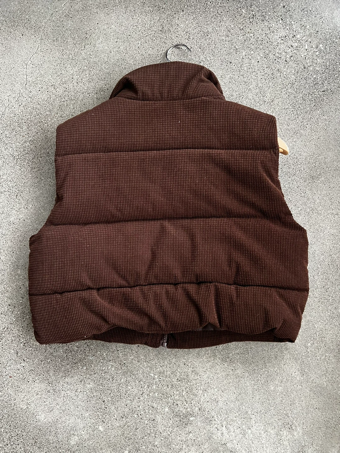 Brown Corduroy Puffer Vest - photo 3