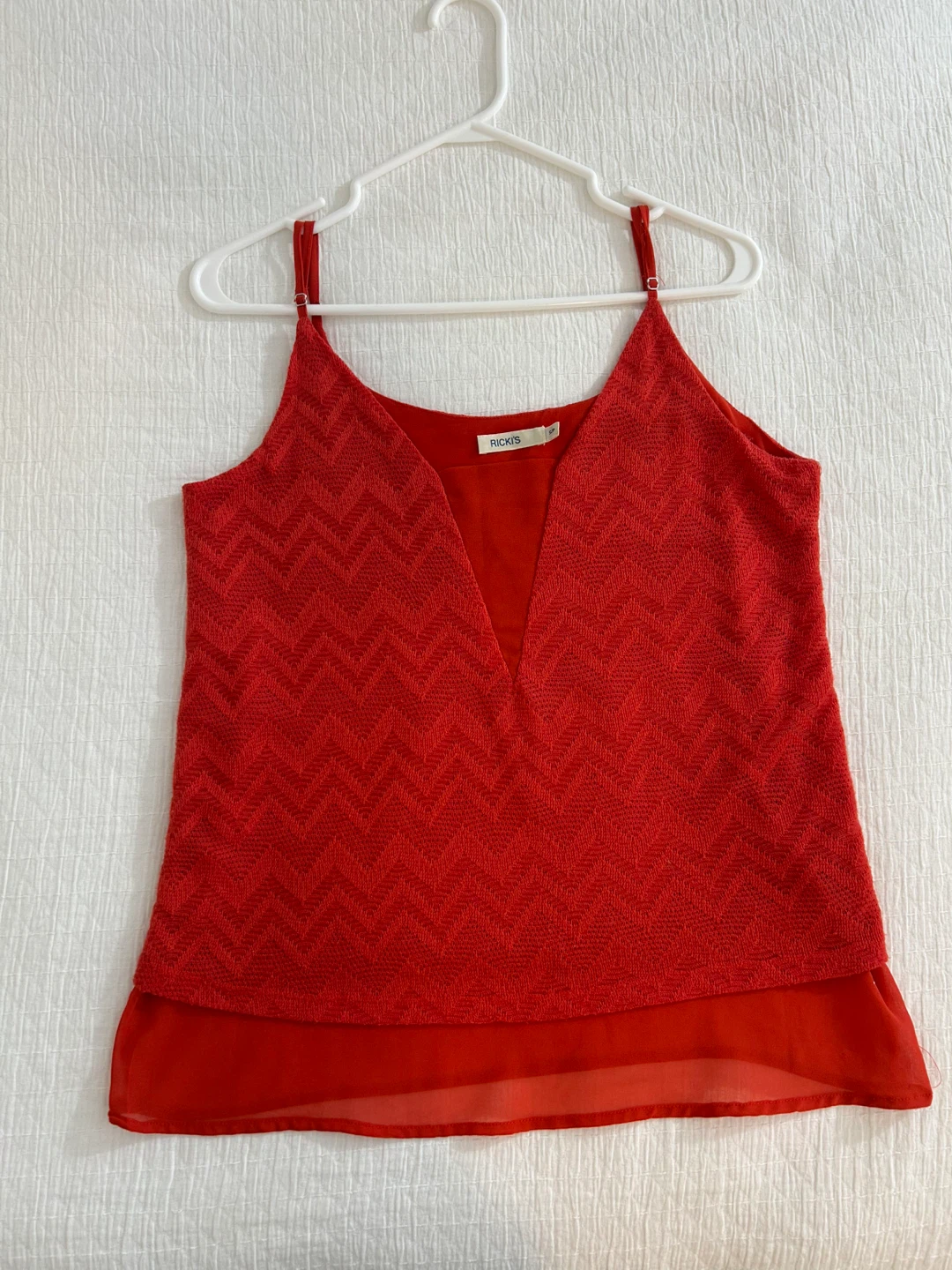 Rickis Red Chevron Cami Top