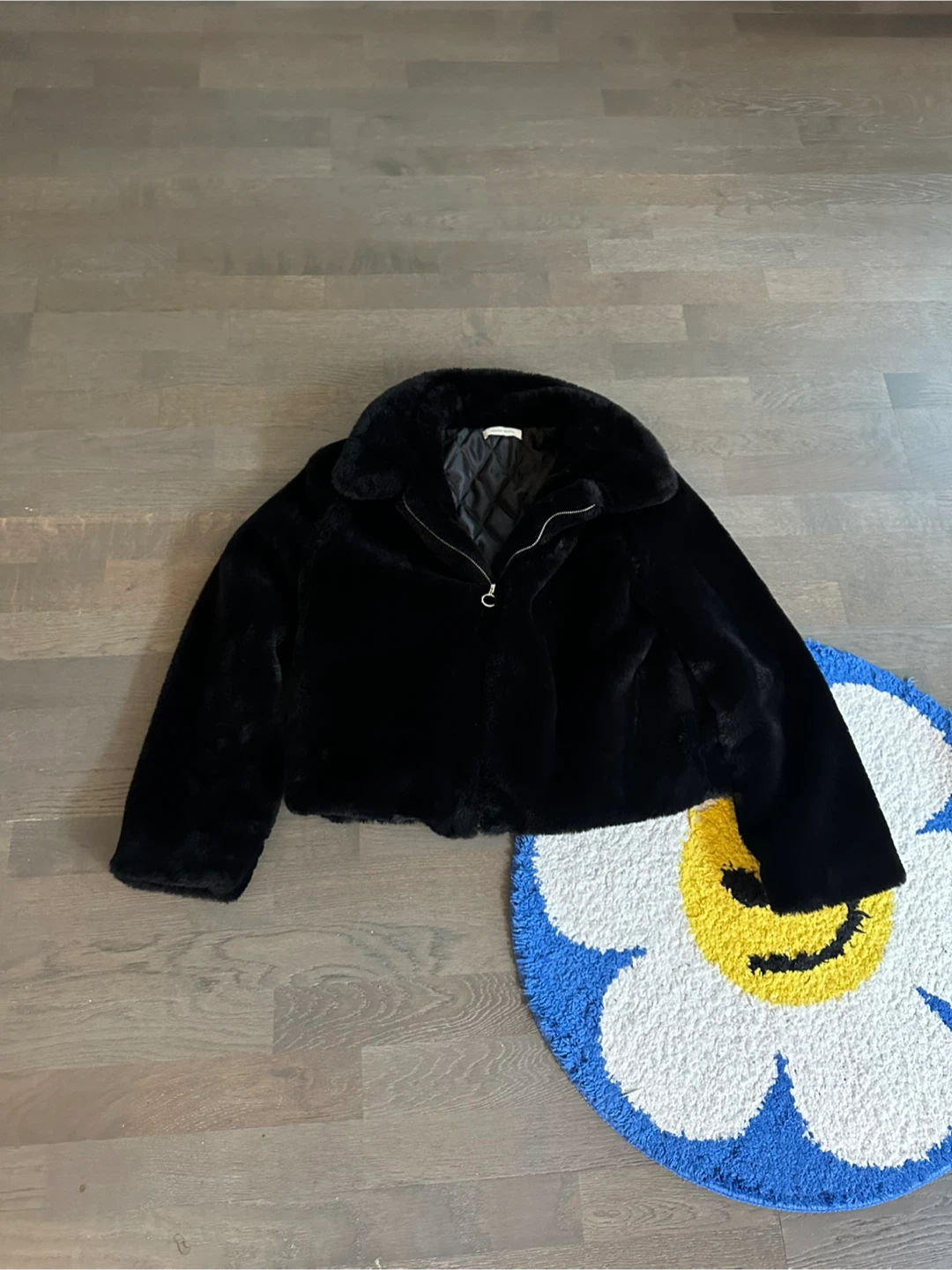 Mimosa Beauty Black Faux Fur Jacket