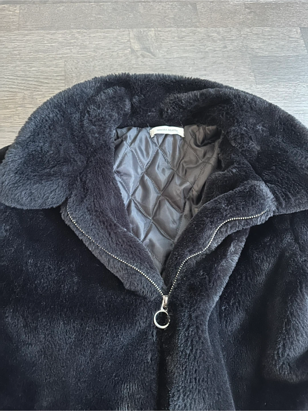Mimosa Beauty Black Faux Fur Jacket - photo 2