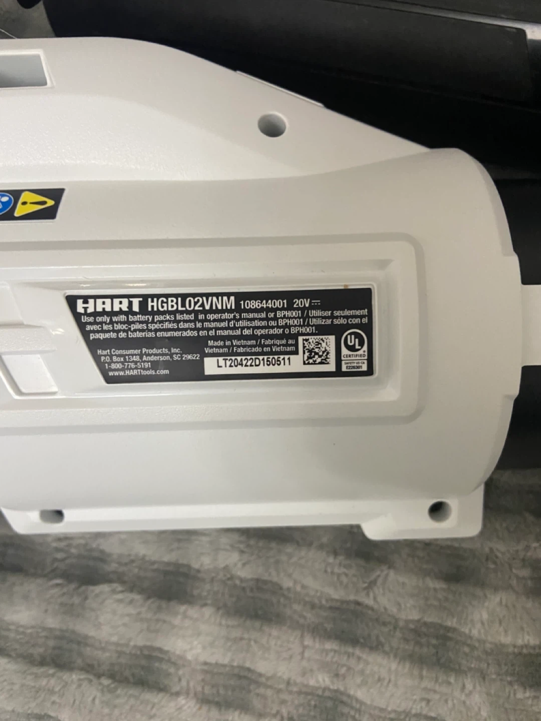 HART 20V Cordless Leaf Blower - photo 5