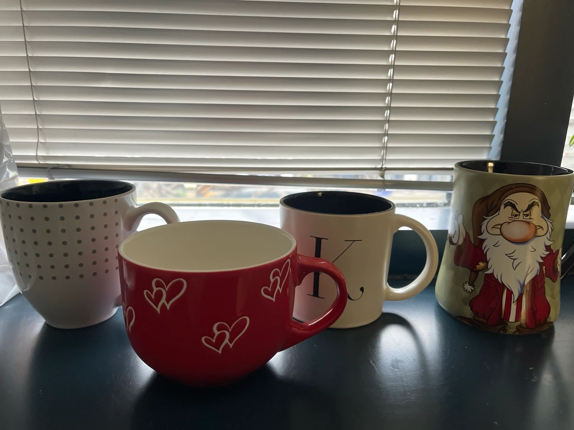 Set of 4 Assorted Coffee Mugs -all for $15