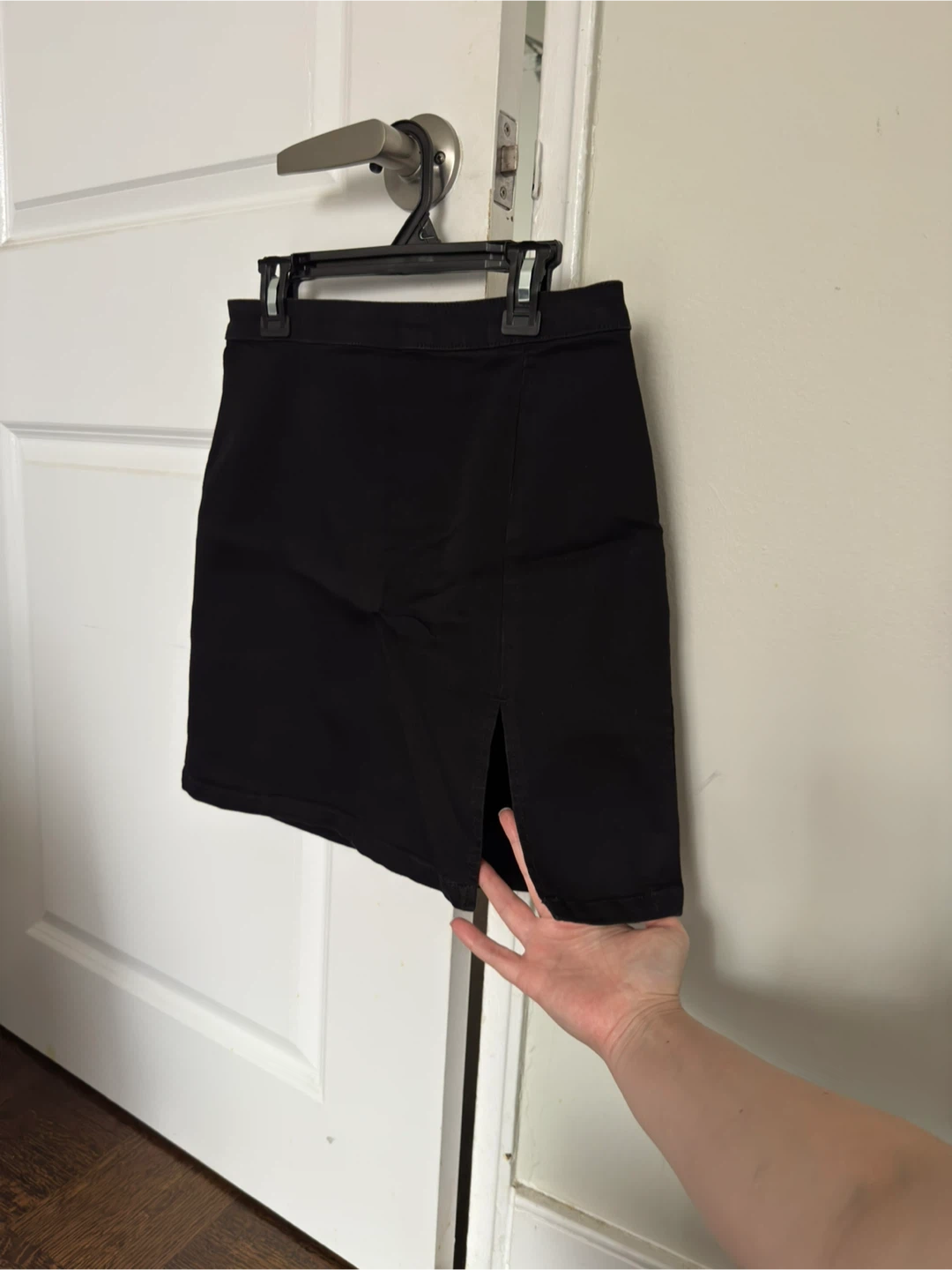 H&M Divided Black Denim Mini Skirt