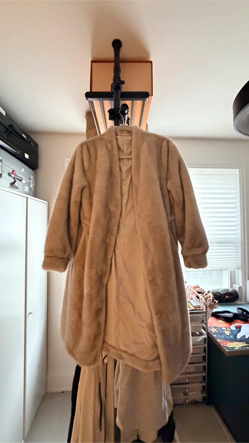 Kopenhagen Faux Fur Beige Coat