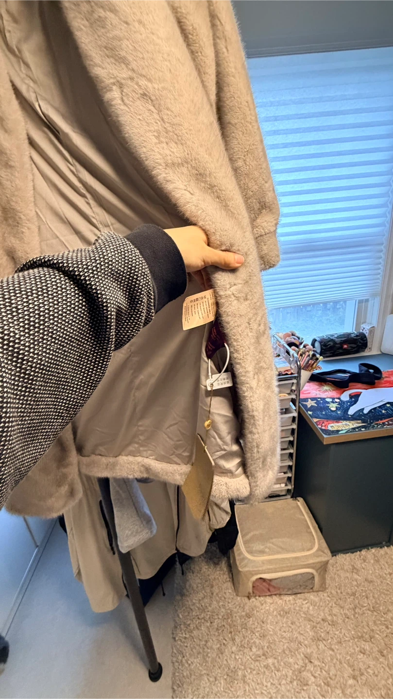 Kopenhagen Faux Fur Beige Coat - photo 2