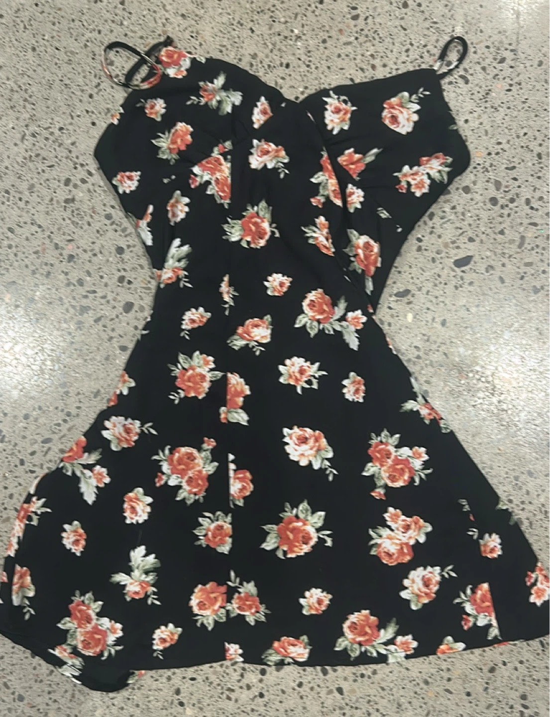 Black Floral Romper