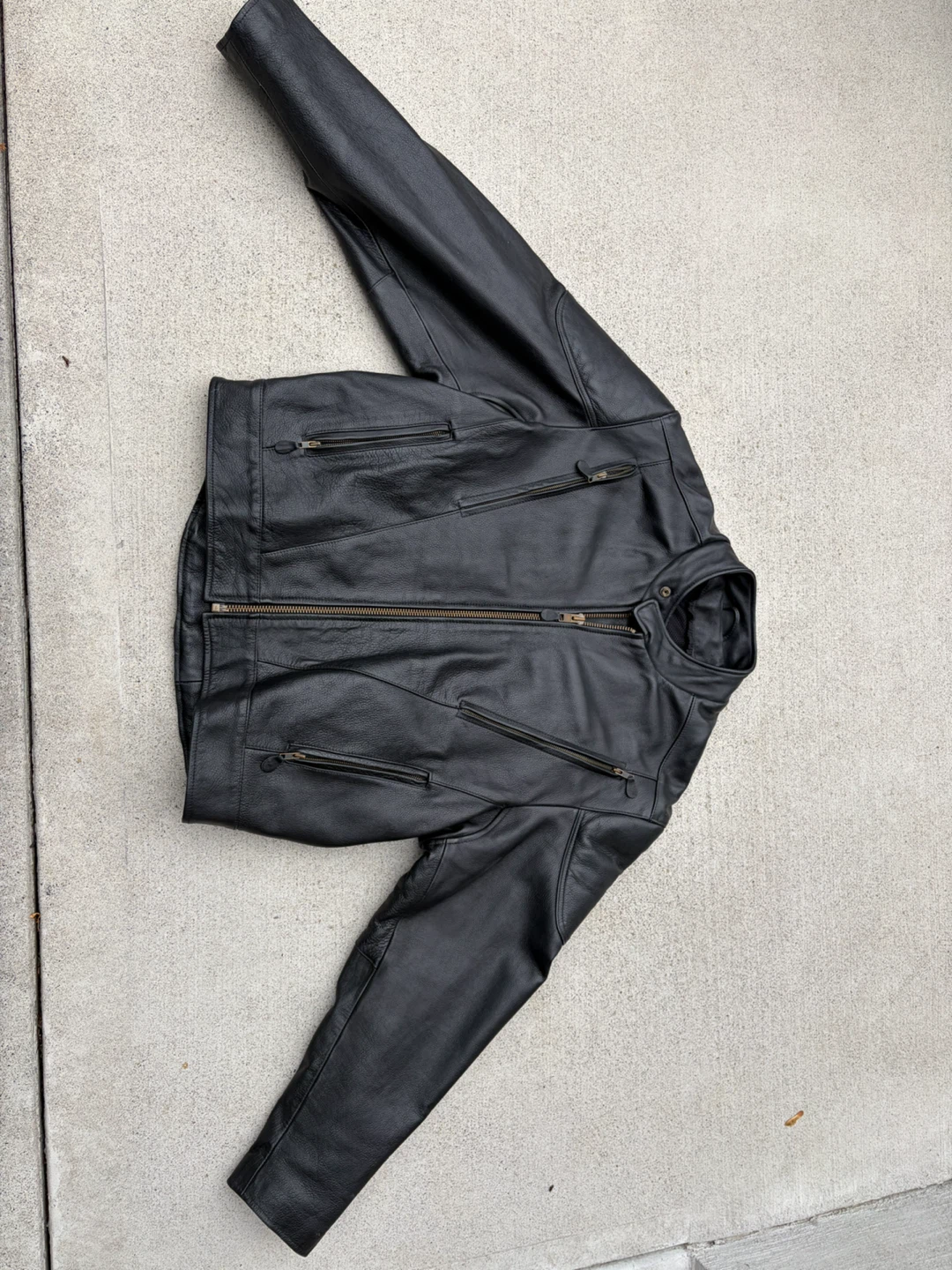 Black Leather Motorcycle Jacket