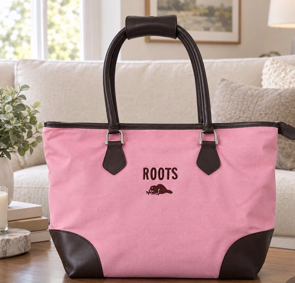 Roots Pink Tote Bag