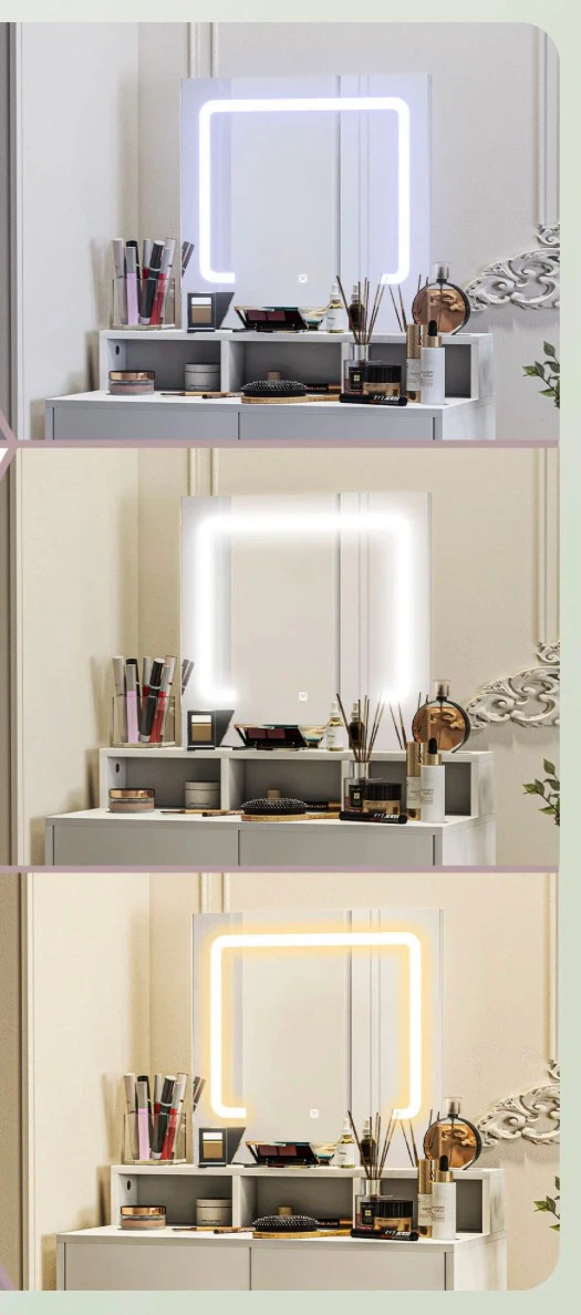 Makeup Vanity Desk with Mirror and LED Lights - photo 2