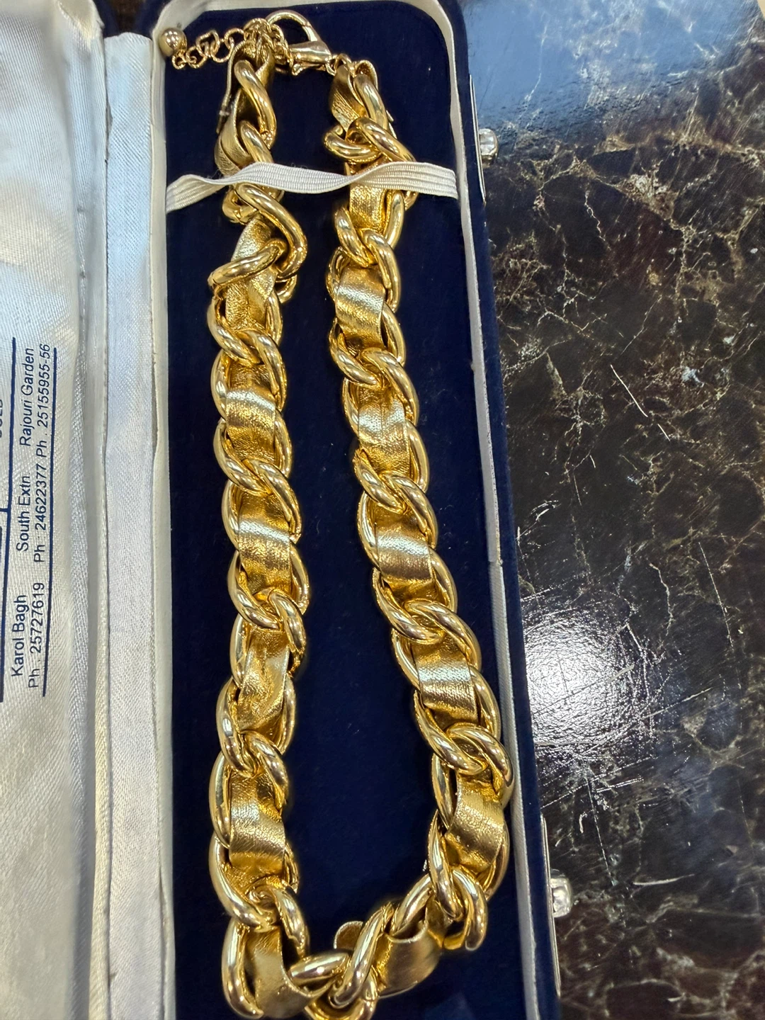 Gold-Tone Chain Link Necklace