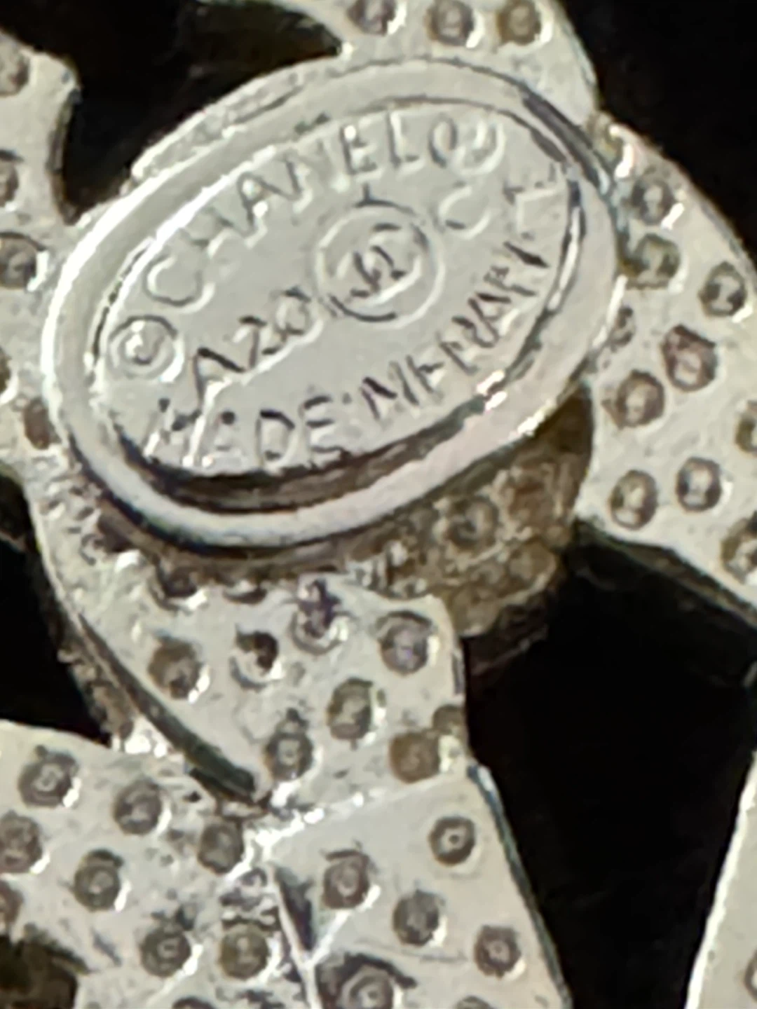 Chanel CC Logo Rhinestone Brooch - photo 5