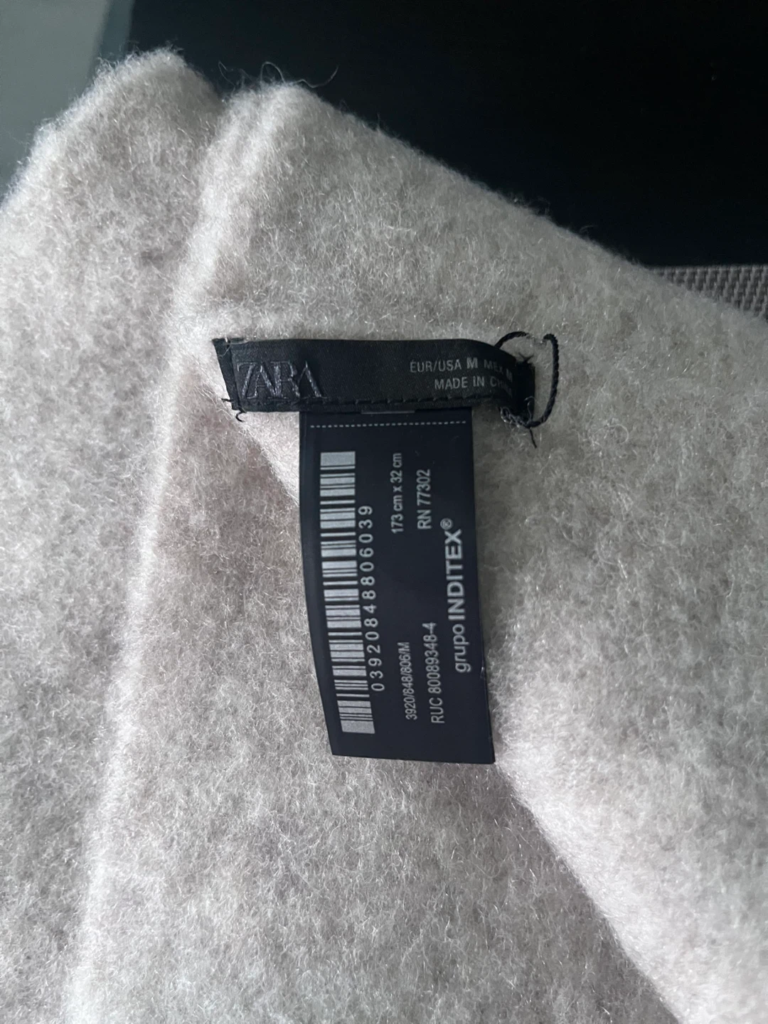Zara Beige Fringed Scarf - photo 2