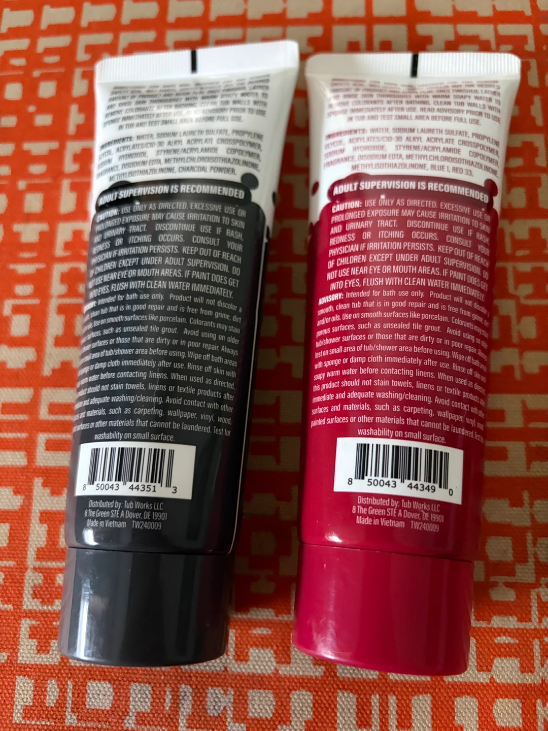 Tub Works Bathtub Finger Paint Soap - Black and Red - photo 2