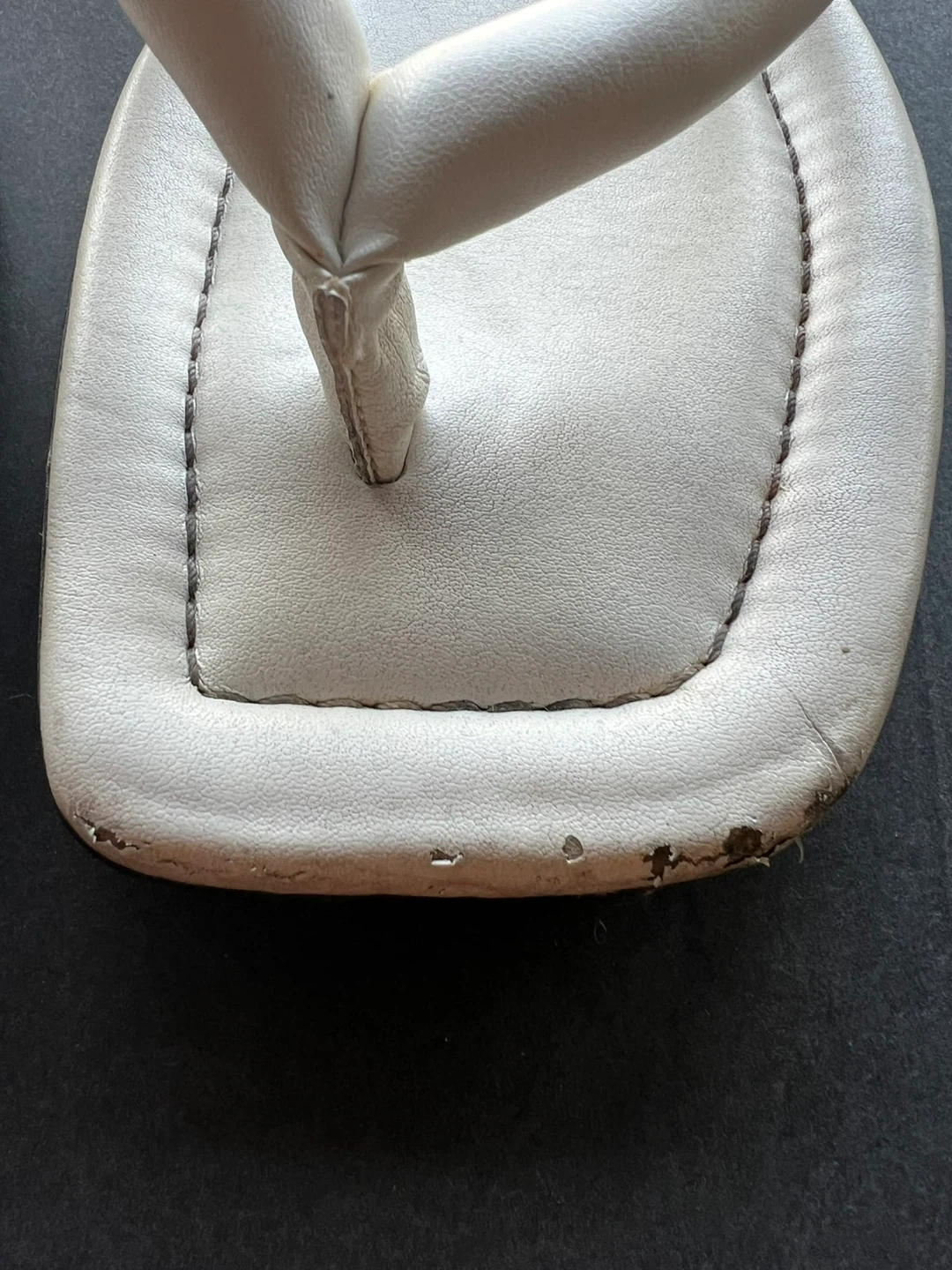 Zara White Padded Thong Sandals - photo 5