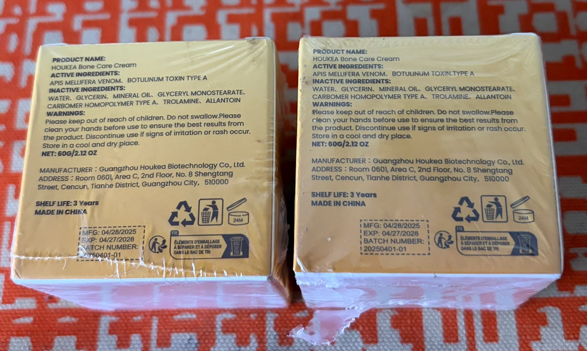 Two HOUKEA Botulinum Toxin & Bee Venom Bone Care Creams - photo 2