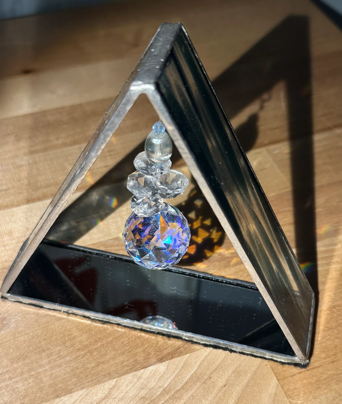 Stained Glass Prism Suncatcher