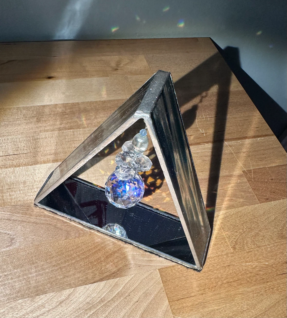 Stained Glass Prism Suncatcher - photo 2