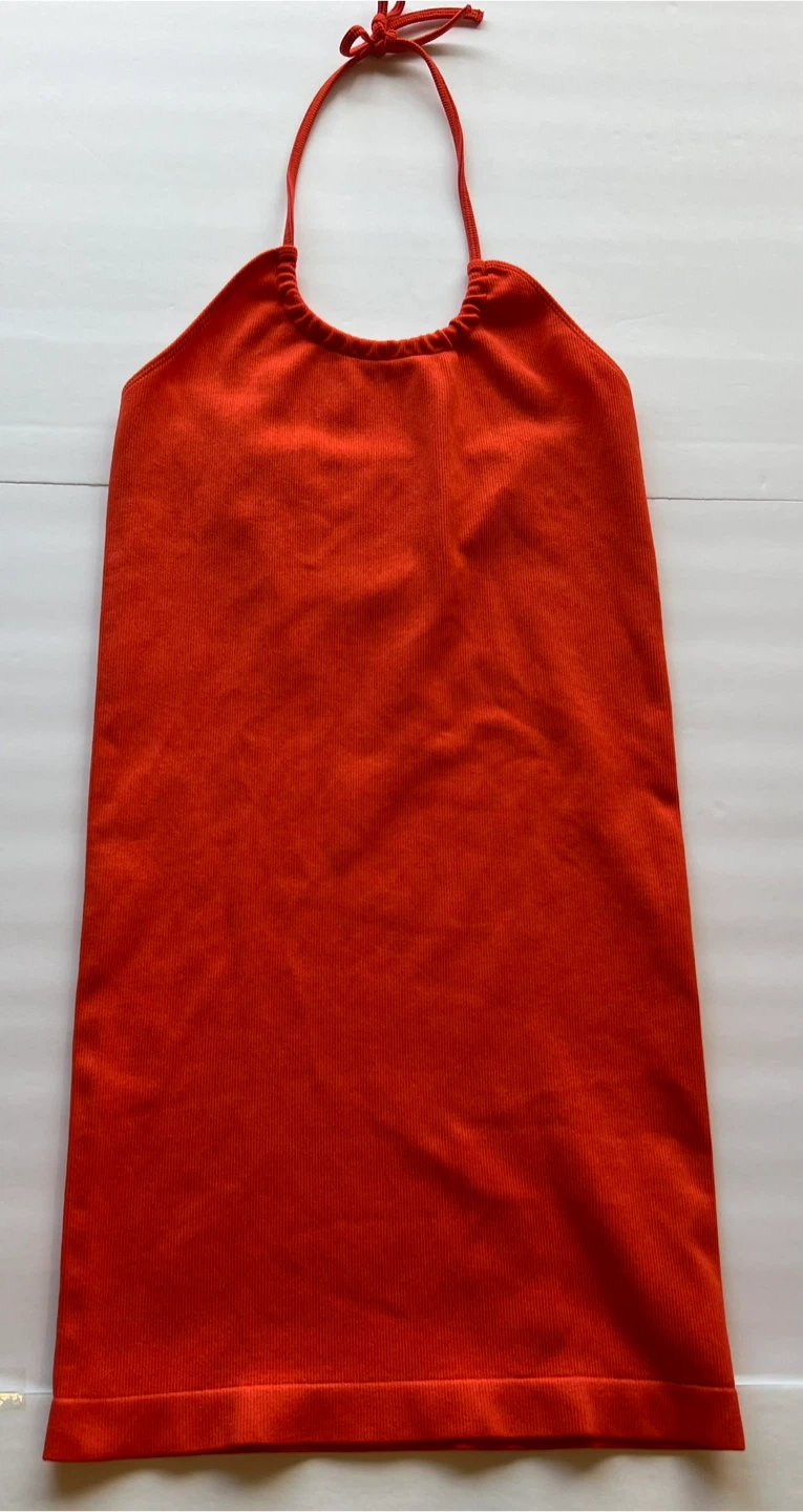 Orange Halter Top