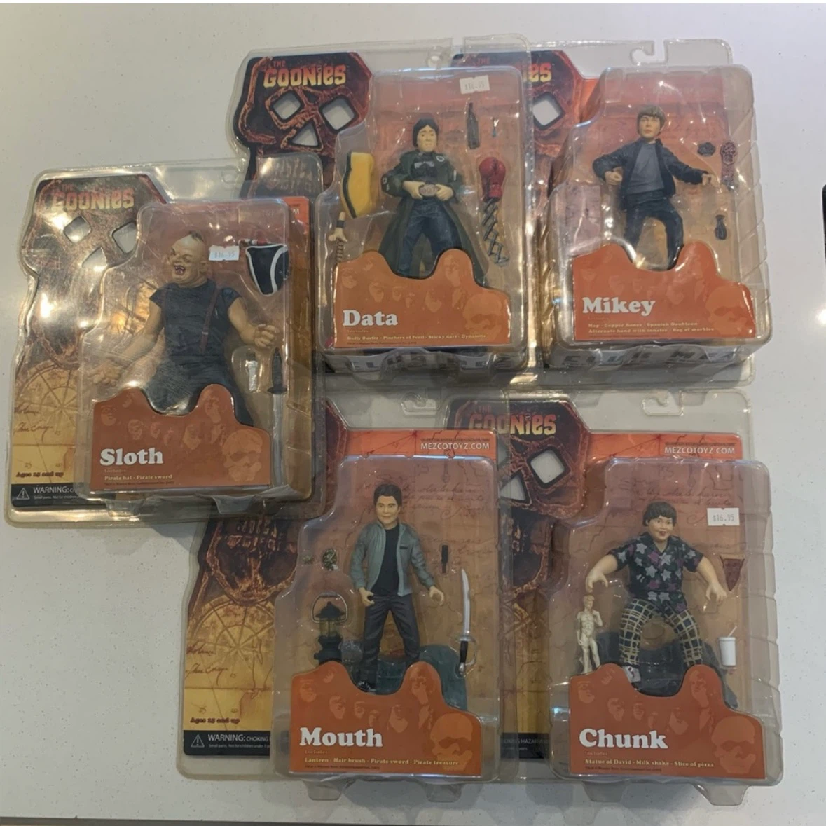 Mezco The Goonies Action Figure Set of 5 (2007) New