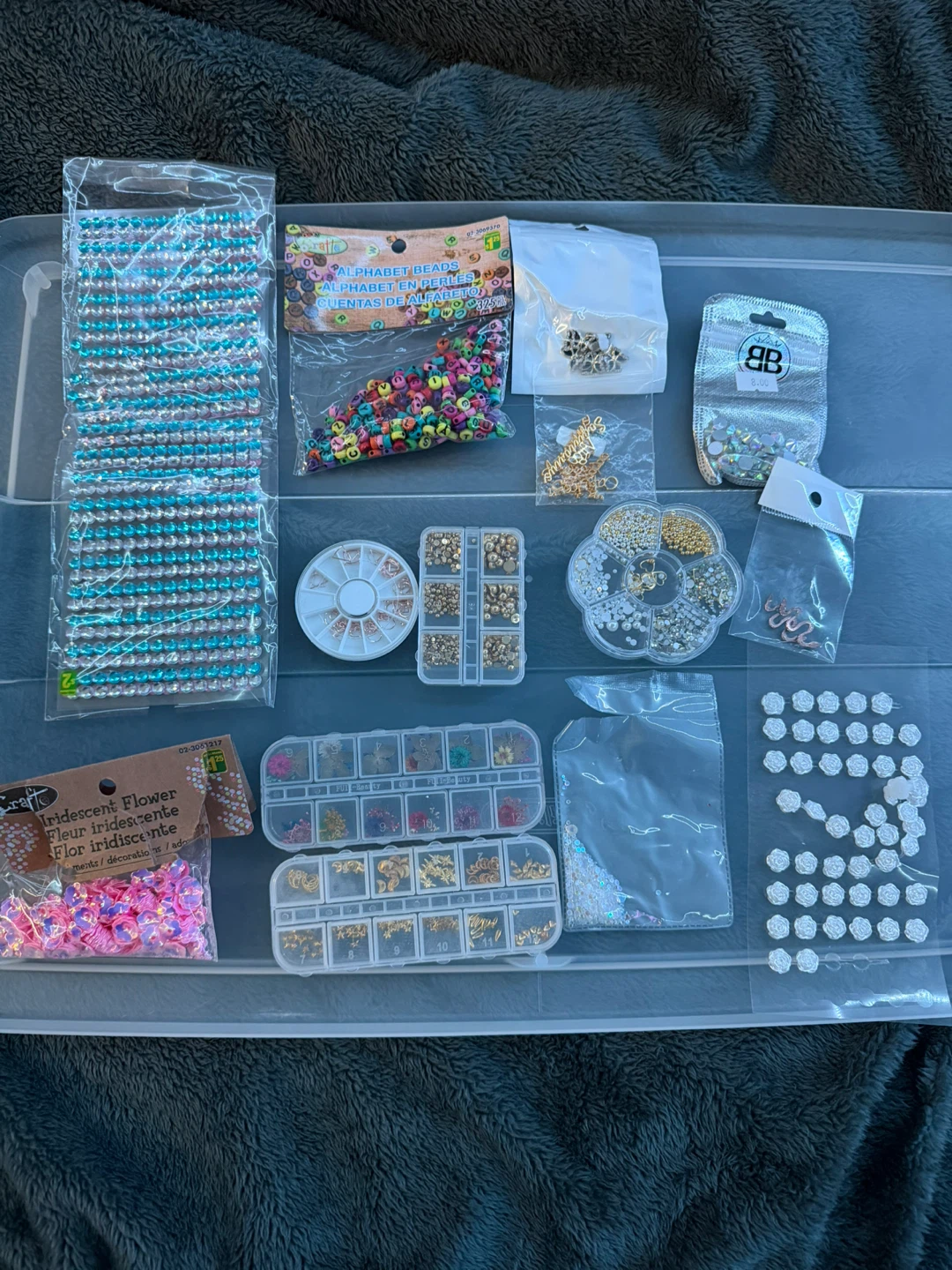 Assorted Jewelry Making and Craft Supplies Lot