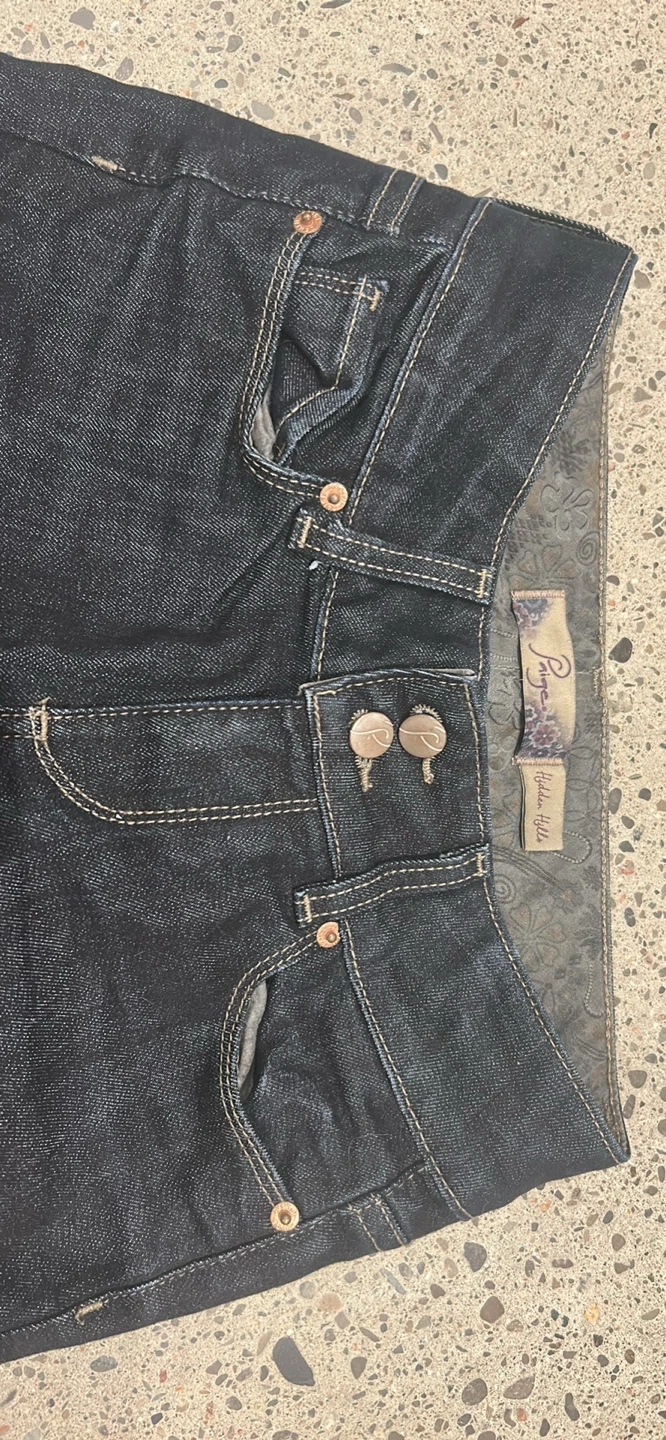Paige Hidden Hills Dark Wash Jeans - photo 3
