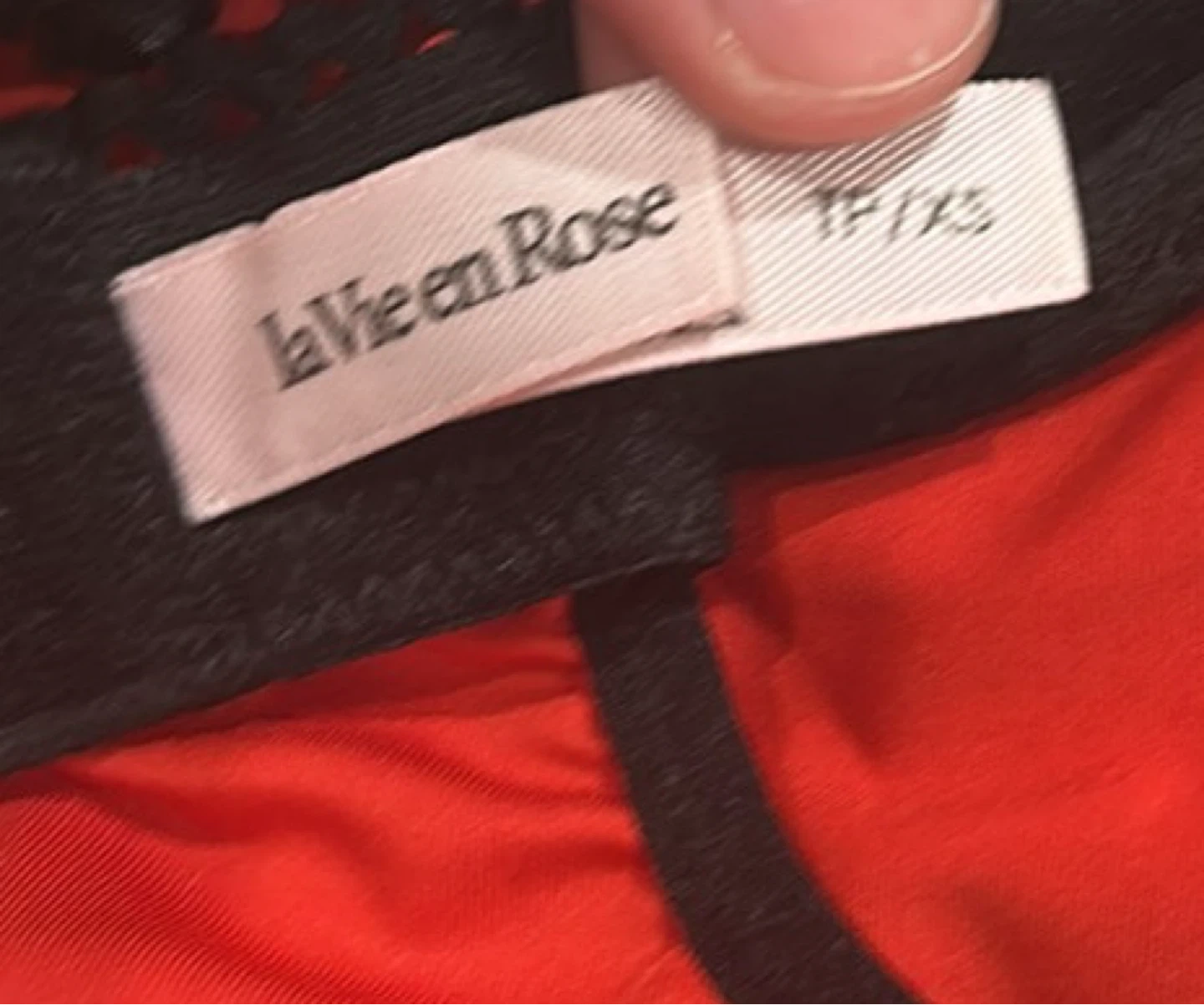 La Vie en Rose Red and Black Lace dress - photo 3
