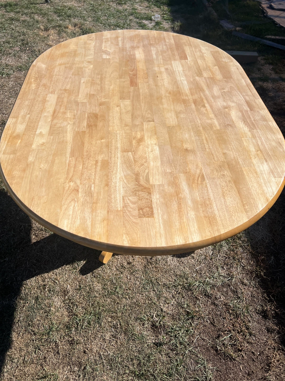 Refinished Wooden Dining Table & 4 Chairs - photo 2