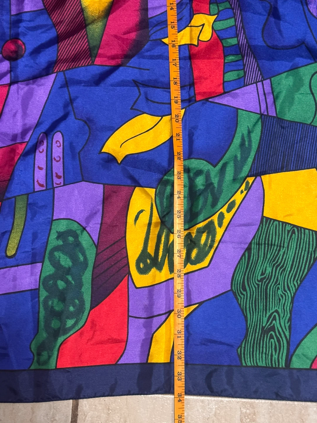 Vintage Pablo Picasso  print silk scarf - photo 4