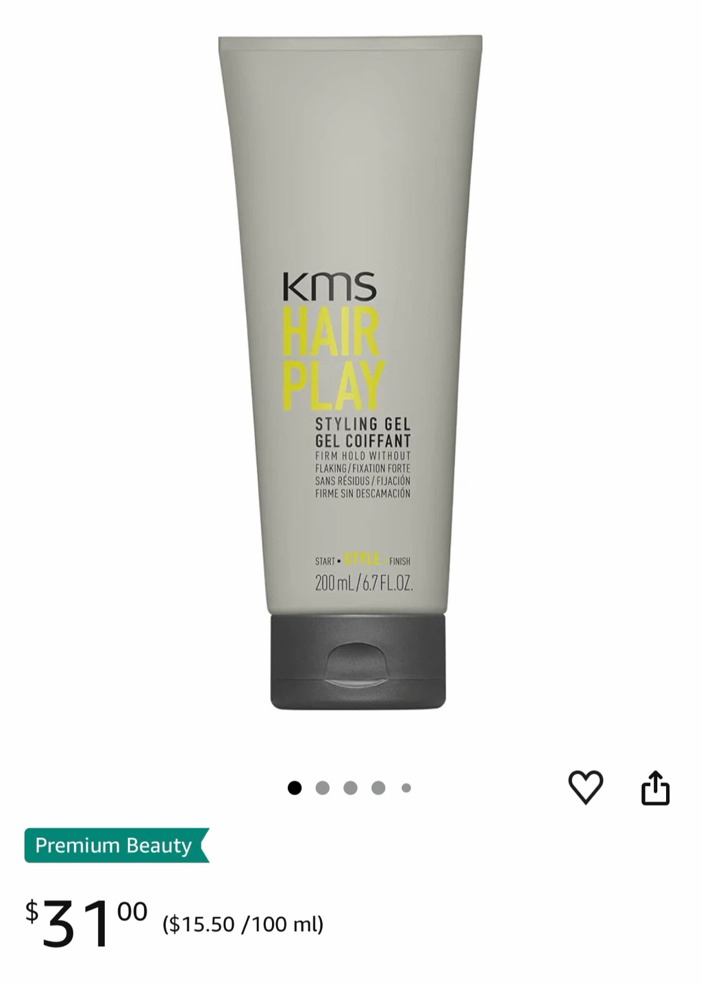 KMS Hair Play firm hold styling gel - photo 3