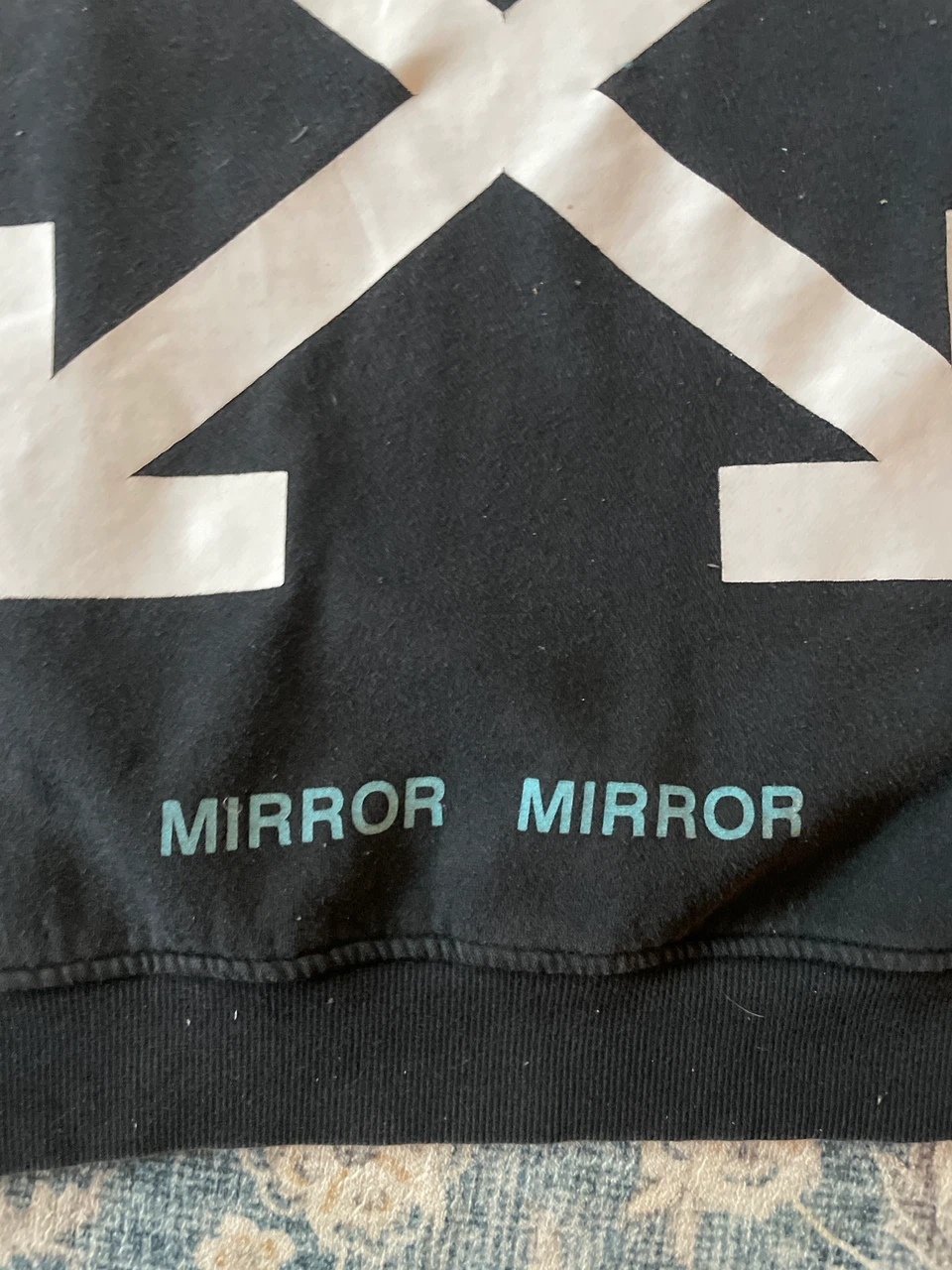 Off-White “Mirror Mirror” Black Hoodie – Size S - photo 5