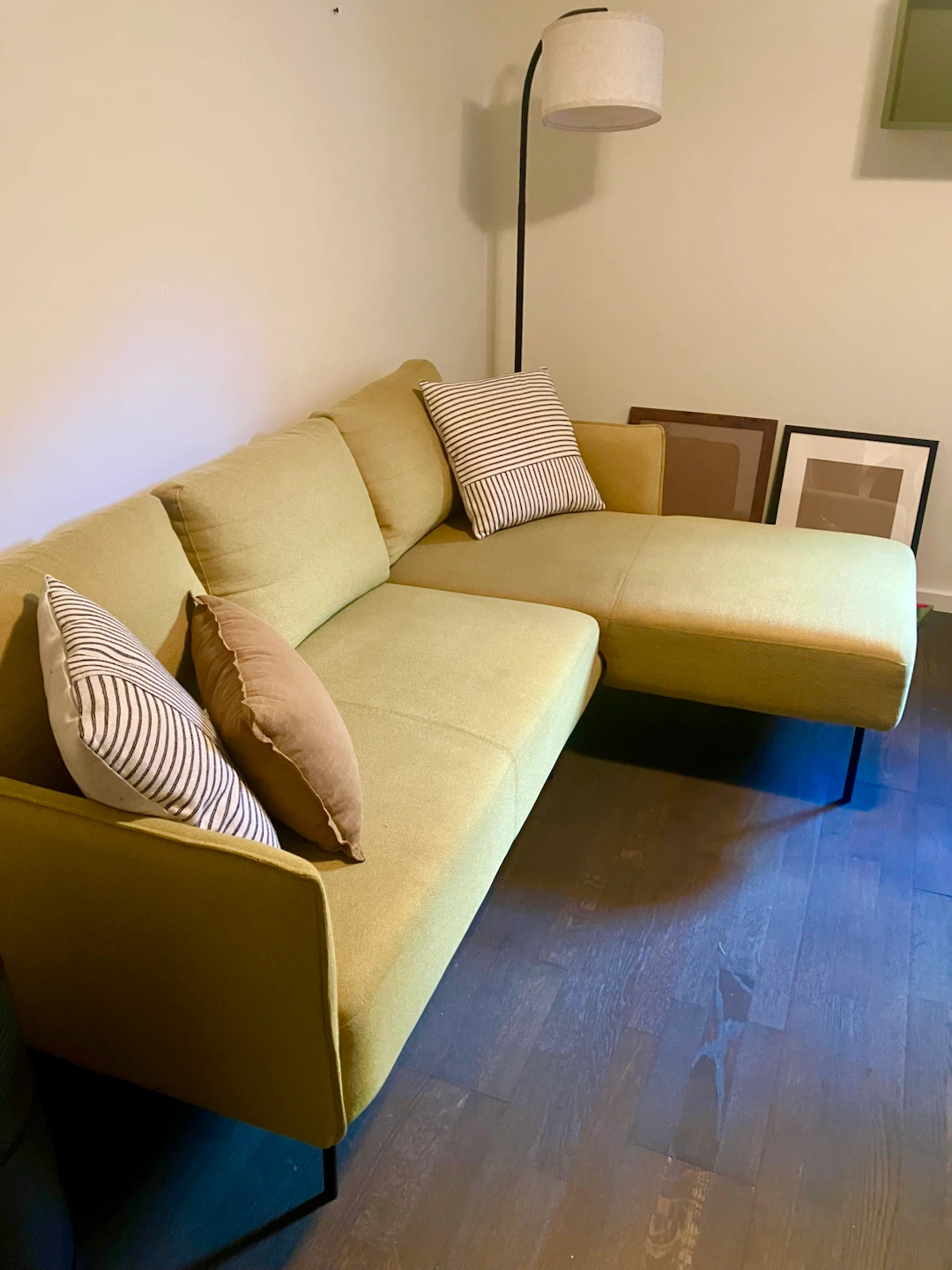 Mustard Yellow Mini Sectional Sofa | Structube