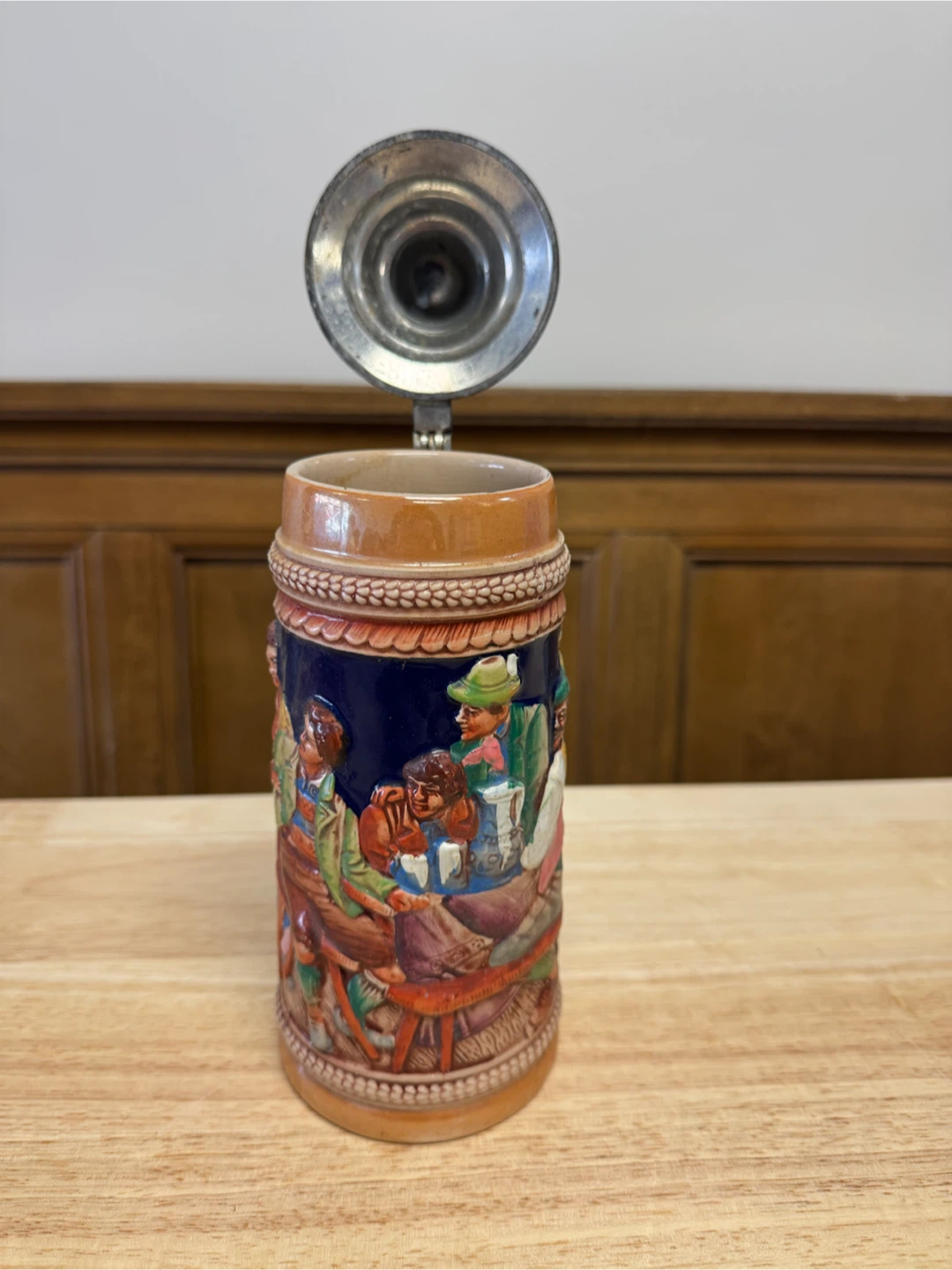 Vintage German Beer Stein with Metal Lid - photo 3