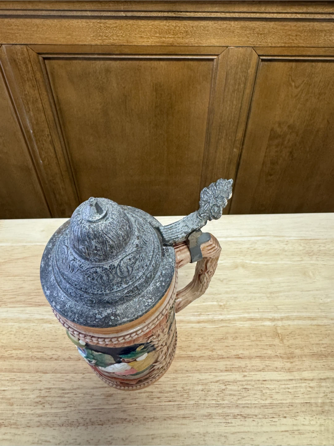 Vintage German Beer Stein with Metal Lid - photo 4
