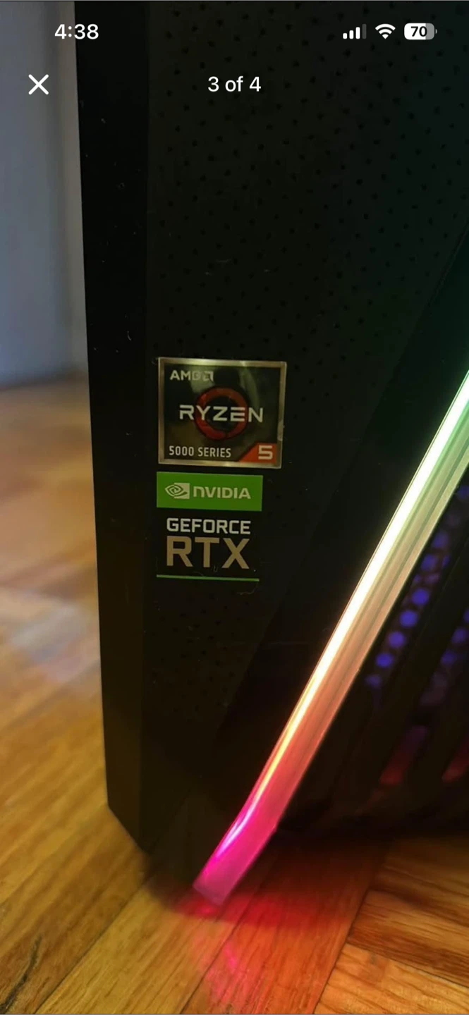 ASUS ROG Gaming Desktop Ryzen 5 5600X RTX 3060 - photo 2
