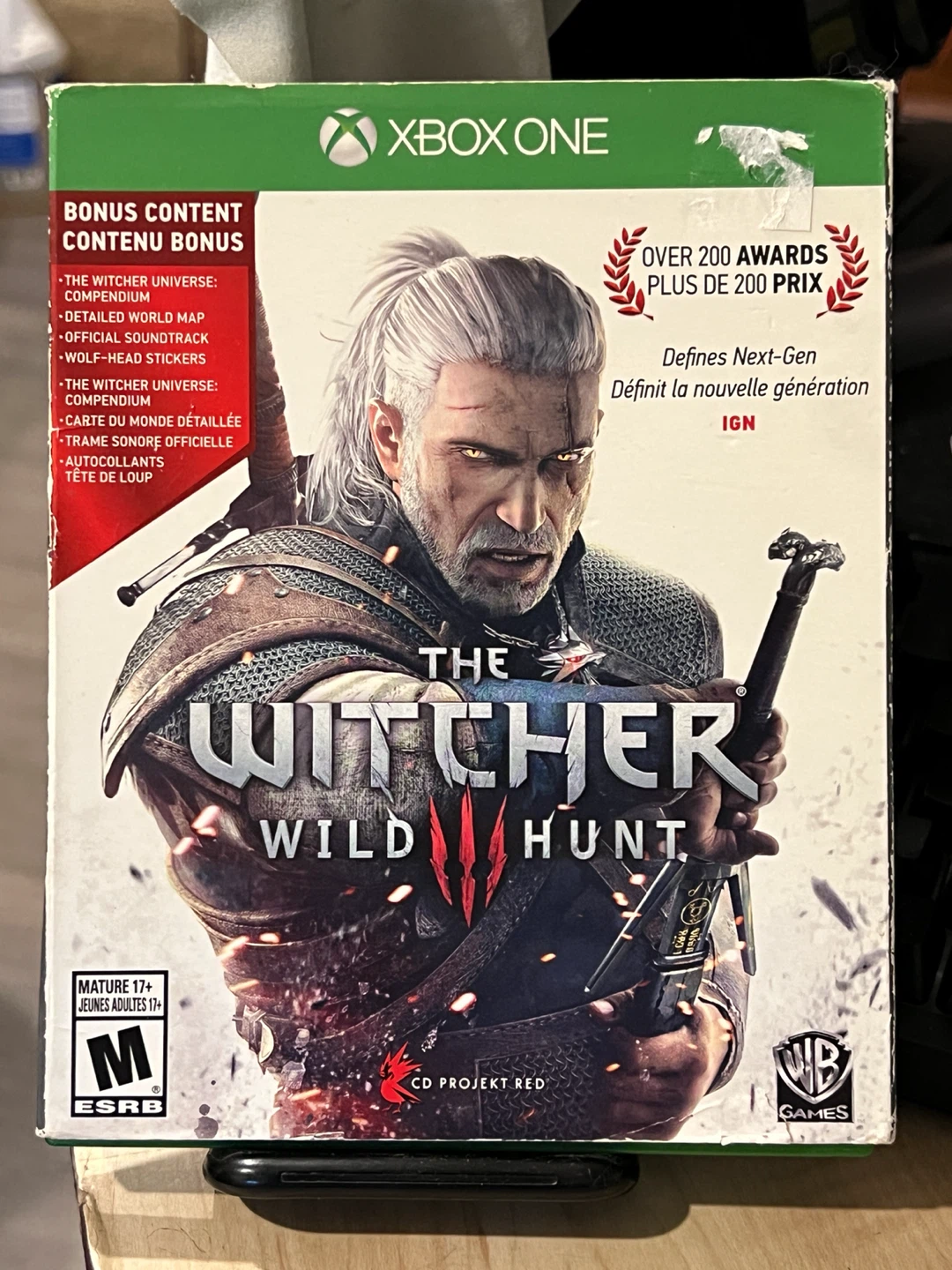Xbox One The Witcher 3: Wild Hunt w/ Bonus Content. Complete