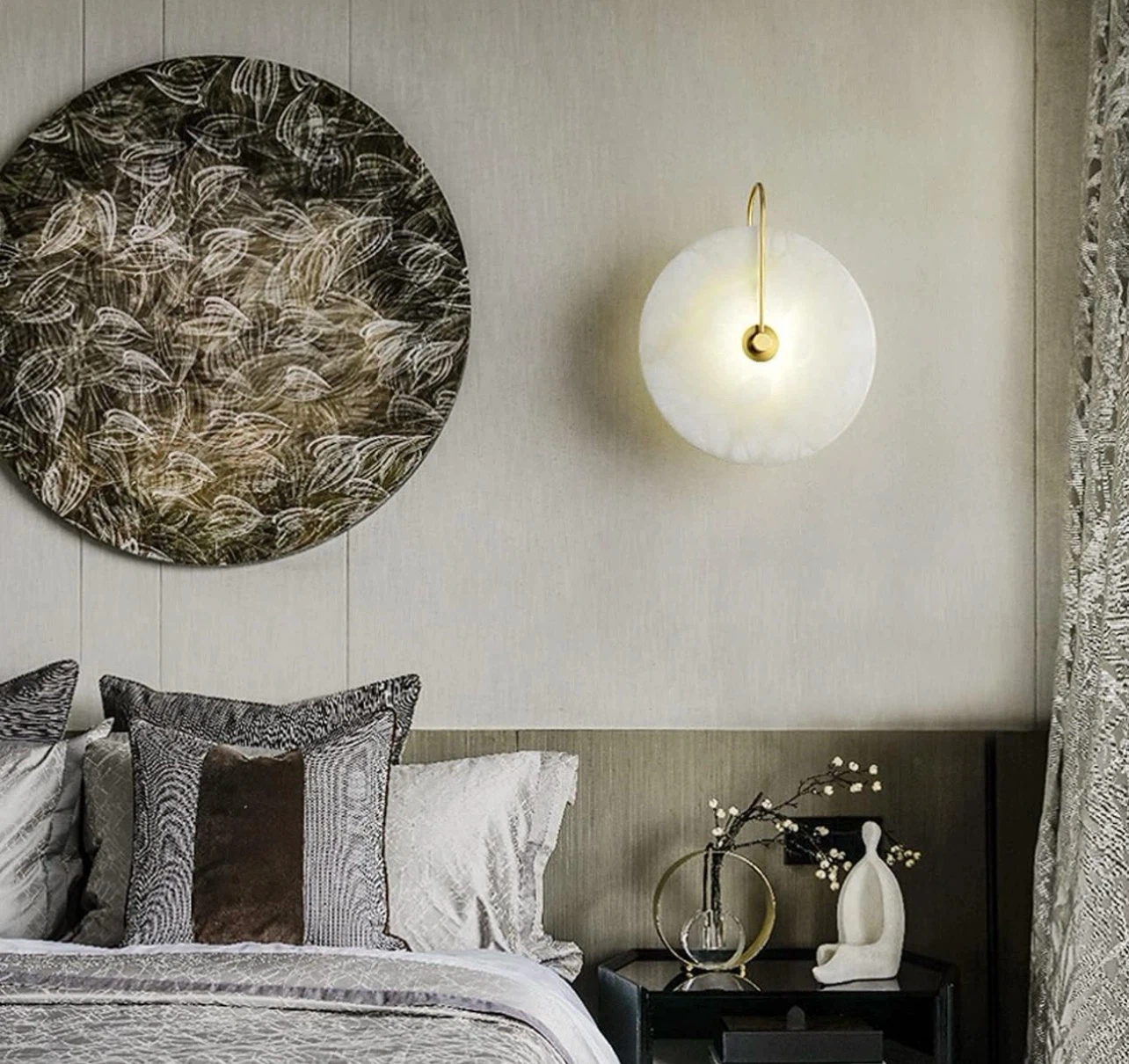 Nordic Style Stone Wall Lamp