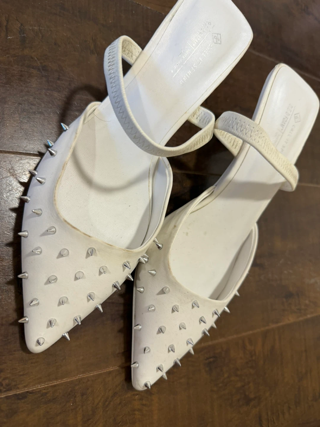 Call It Spring white spiked heels - photo 4