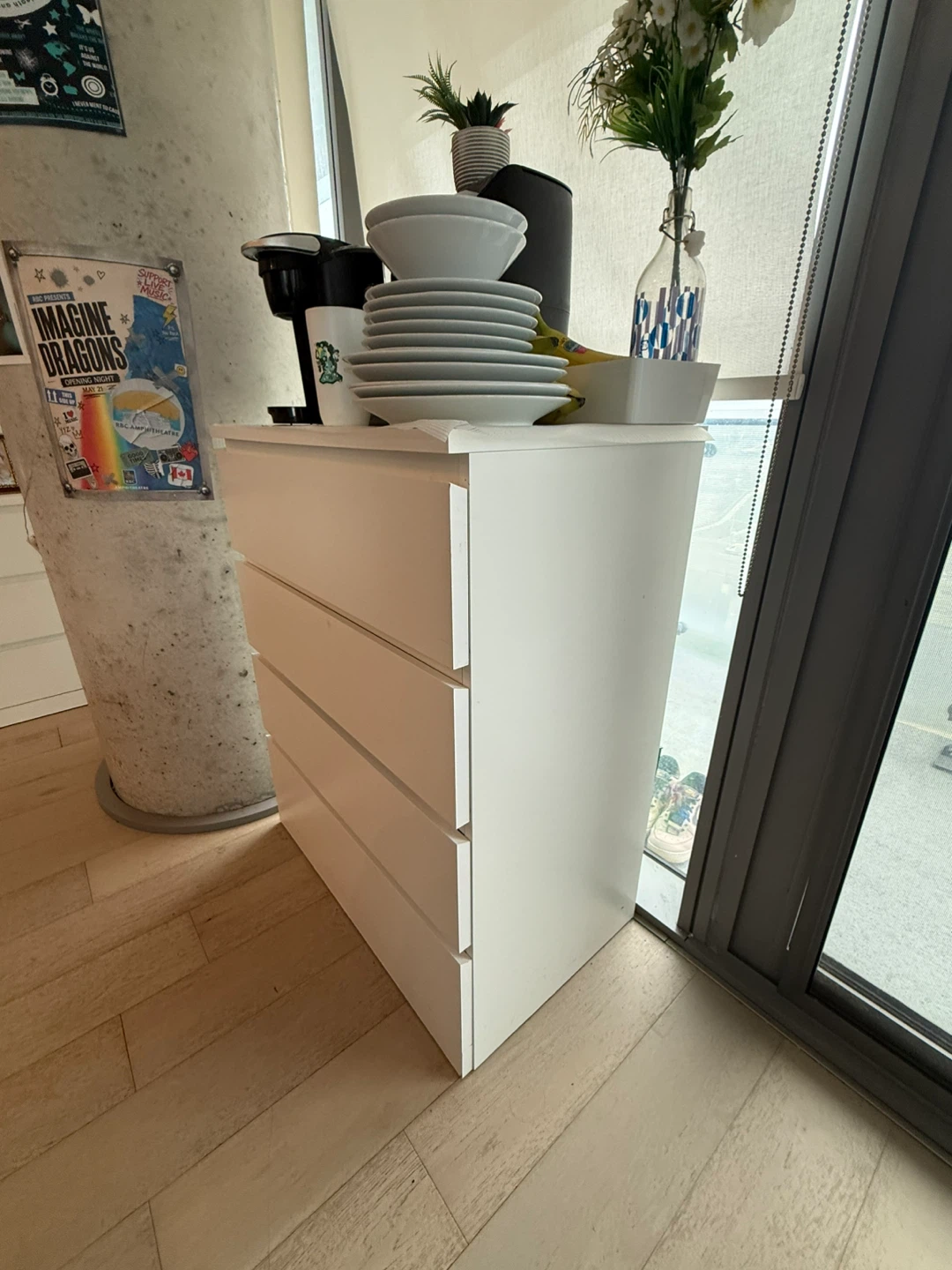 IKEA 4-Drawer Chest White - photo 2