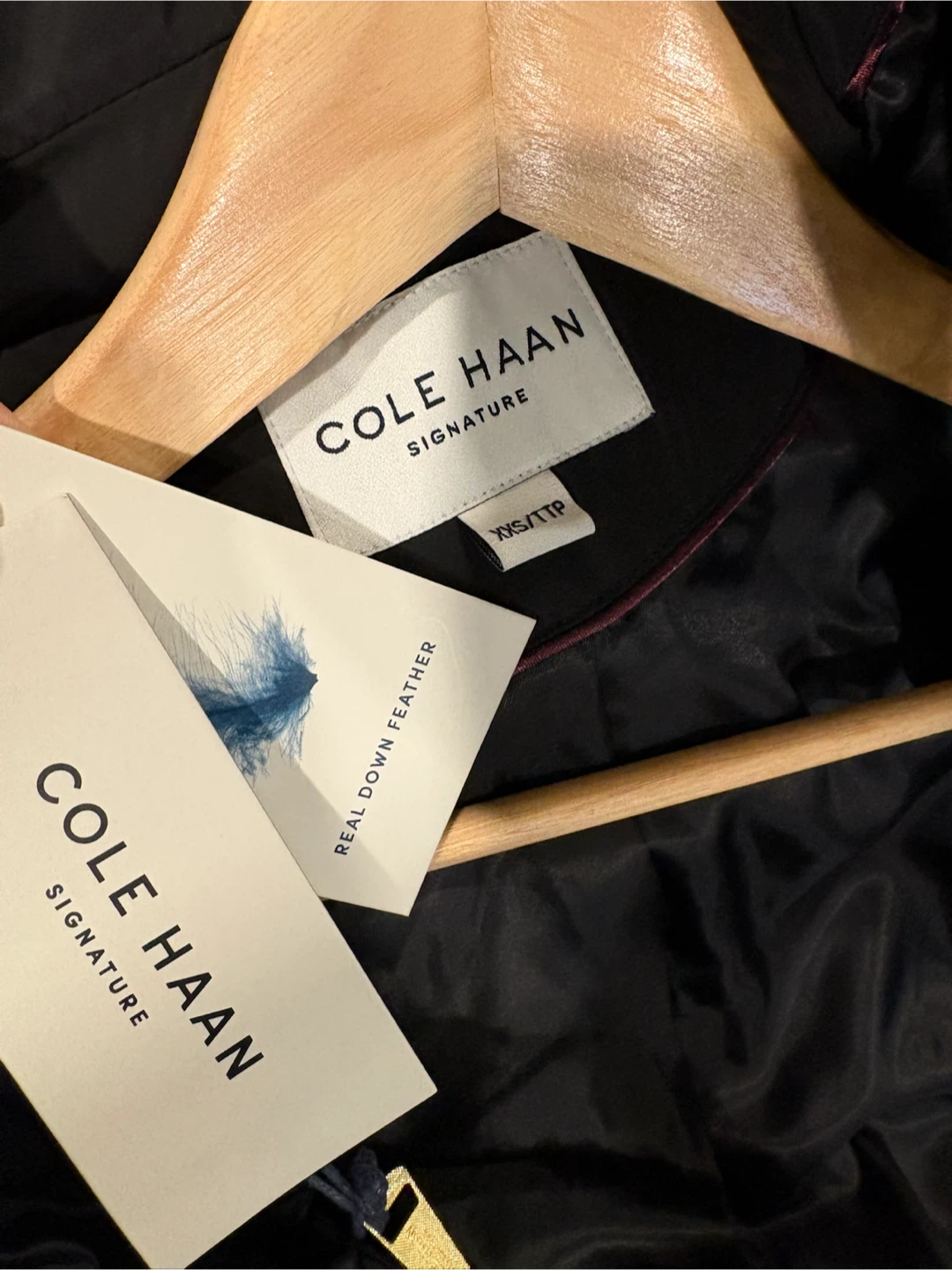 Cole Haan Signature Down Parka/Puffer Coat Black XXS - photo 5