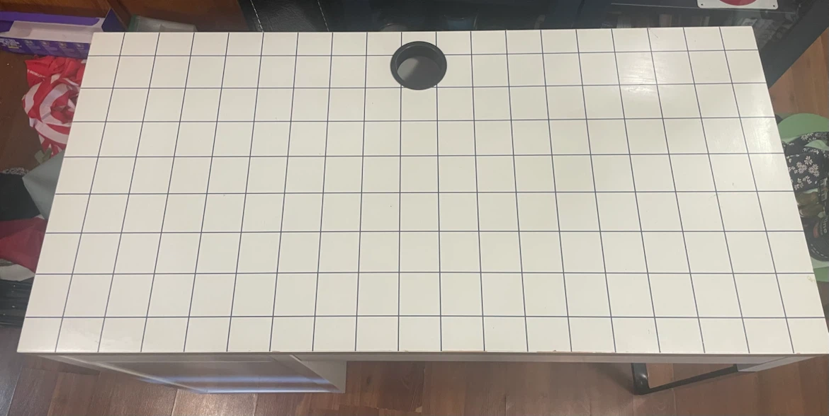 IKEA MICKE Desk with Grid Pattern - photo 3
