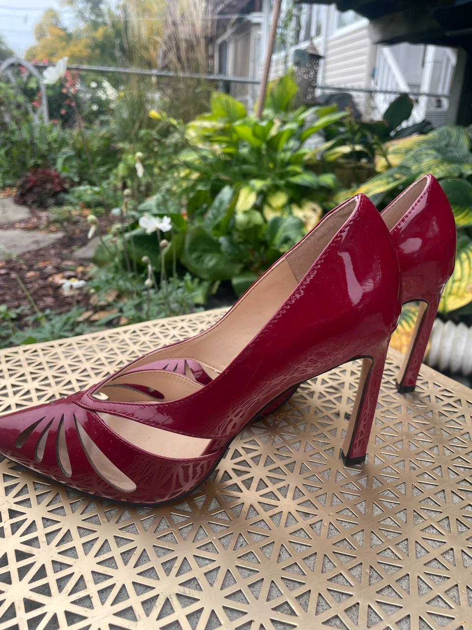 Zac Posen Red Patent Leather Heels - photo 2