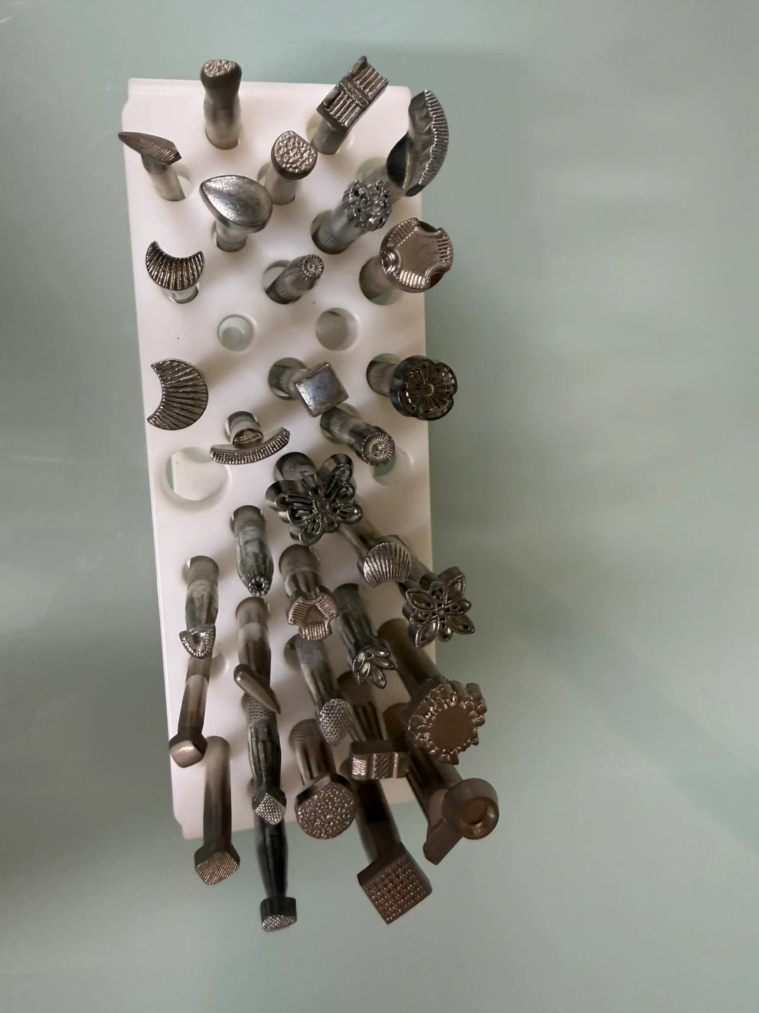 Leather Crafting Stamping Tool Set (stamps + holder)