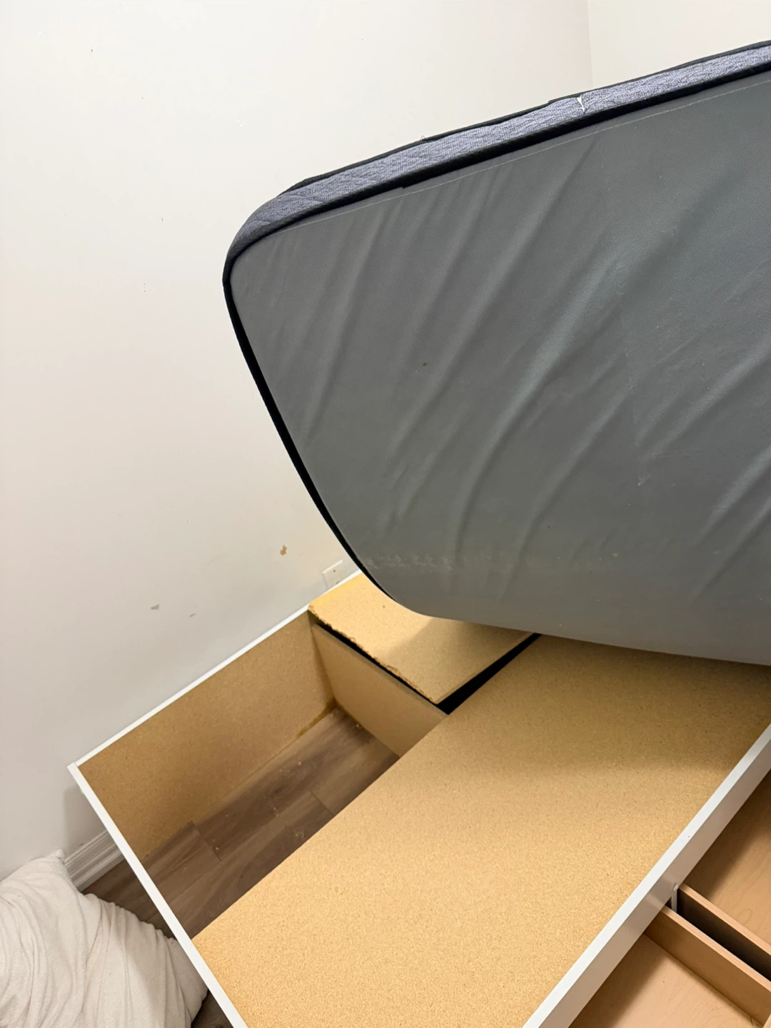 Single Bed Frame with Storage and Mattress - photo 3