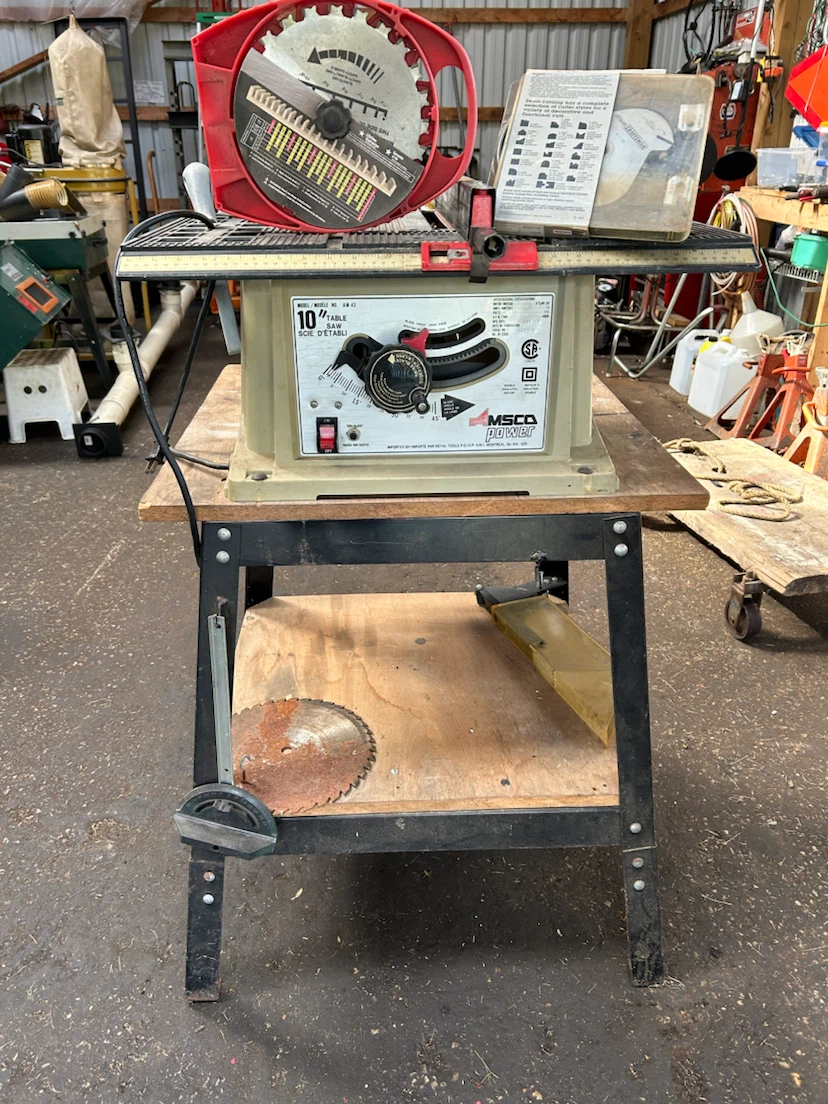 Table Saw with Stand
