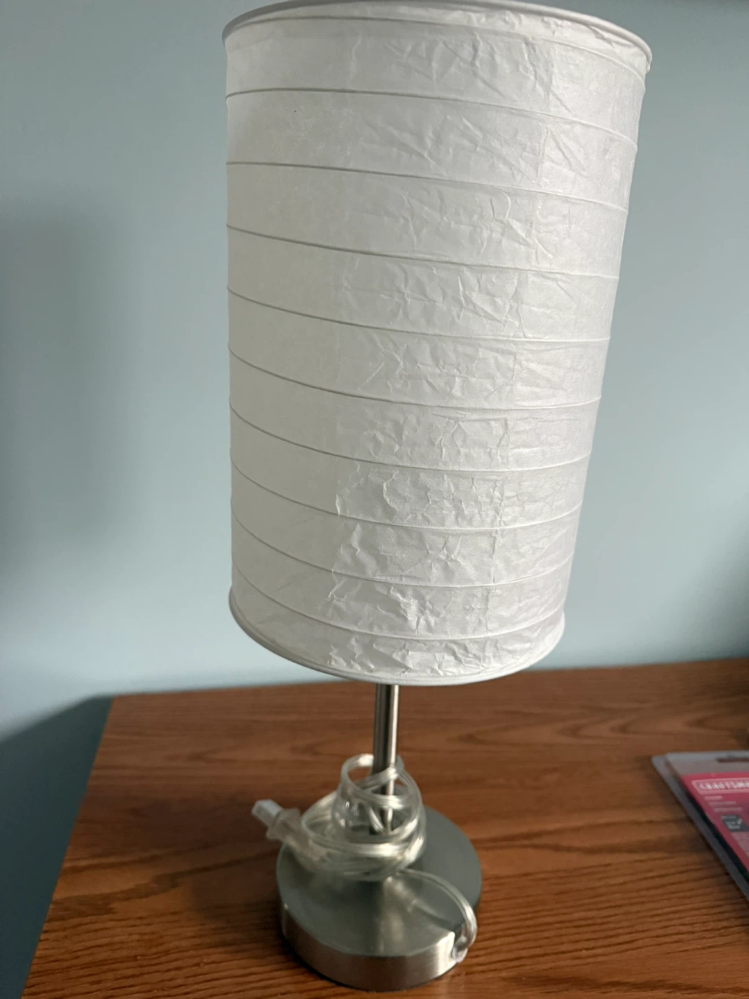 White Paper Shade Table Lamp
